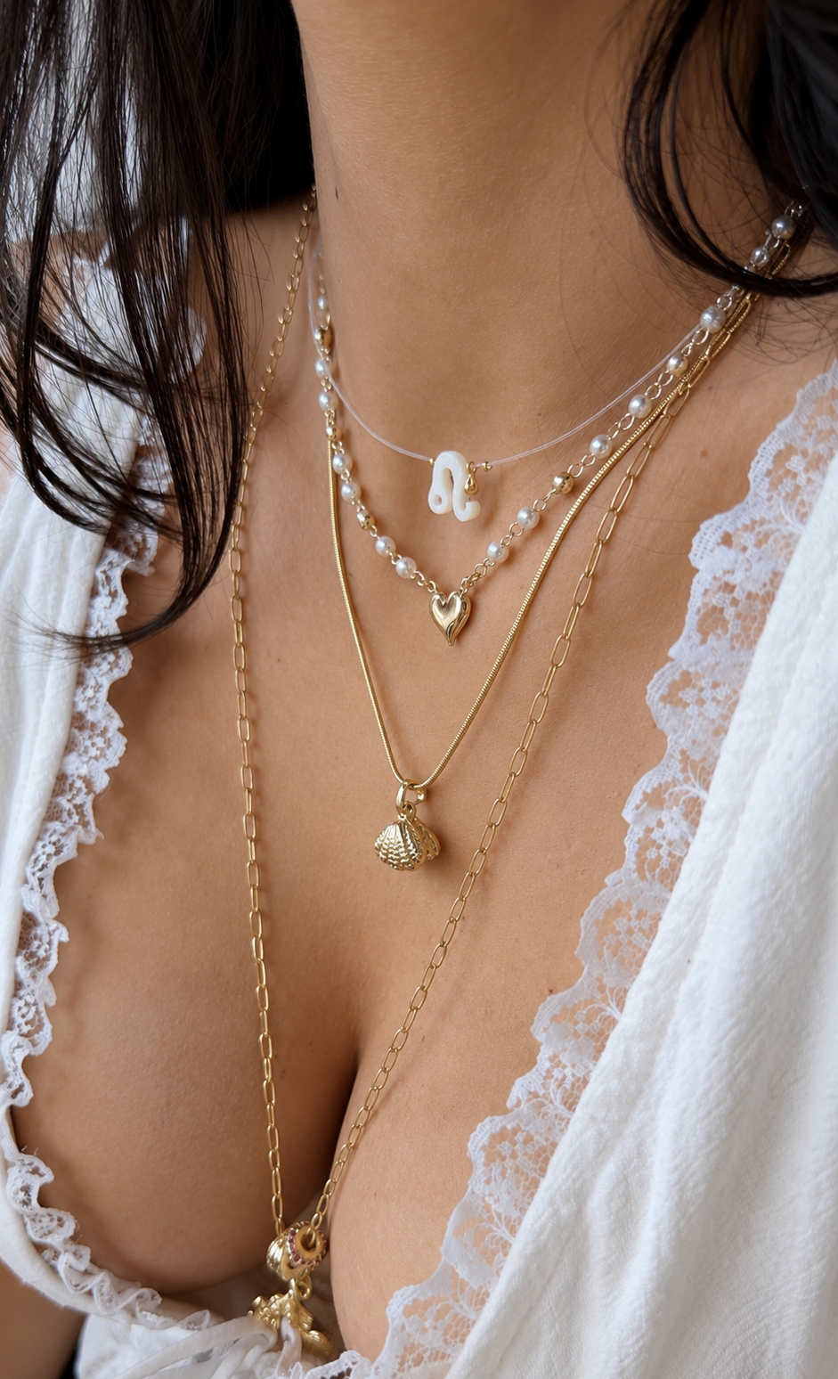 Mother of Pearl Zodiac Necklace