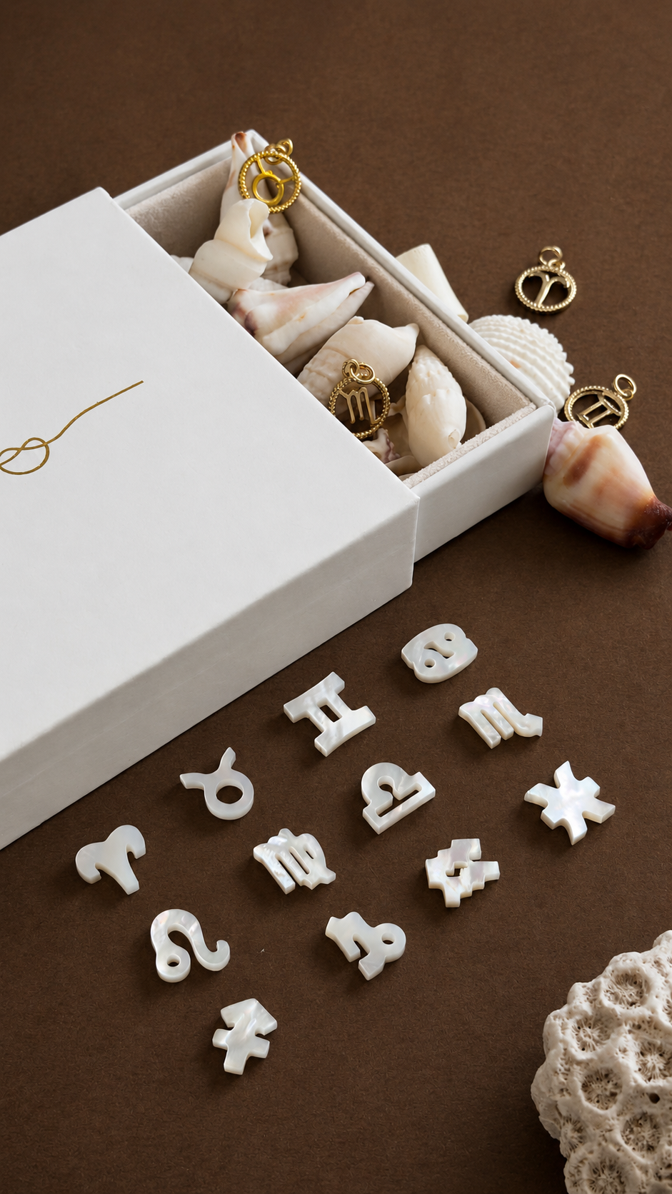 Mother of Pearl Zodiac Necklace